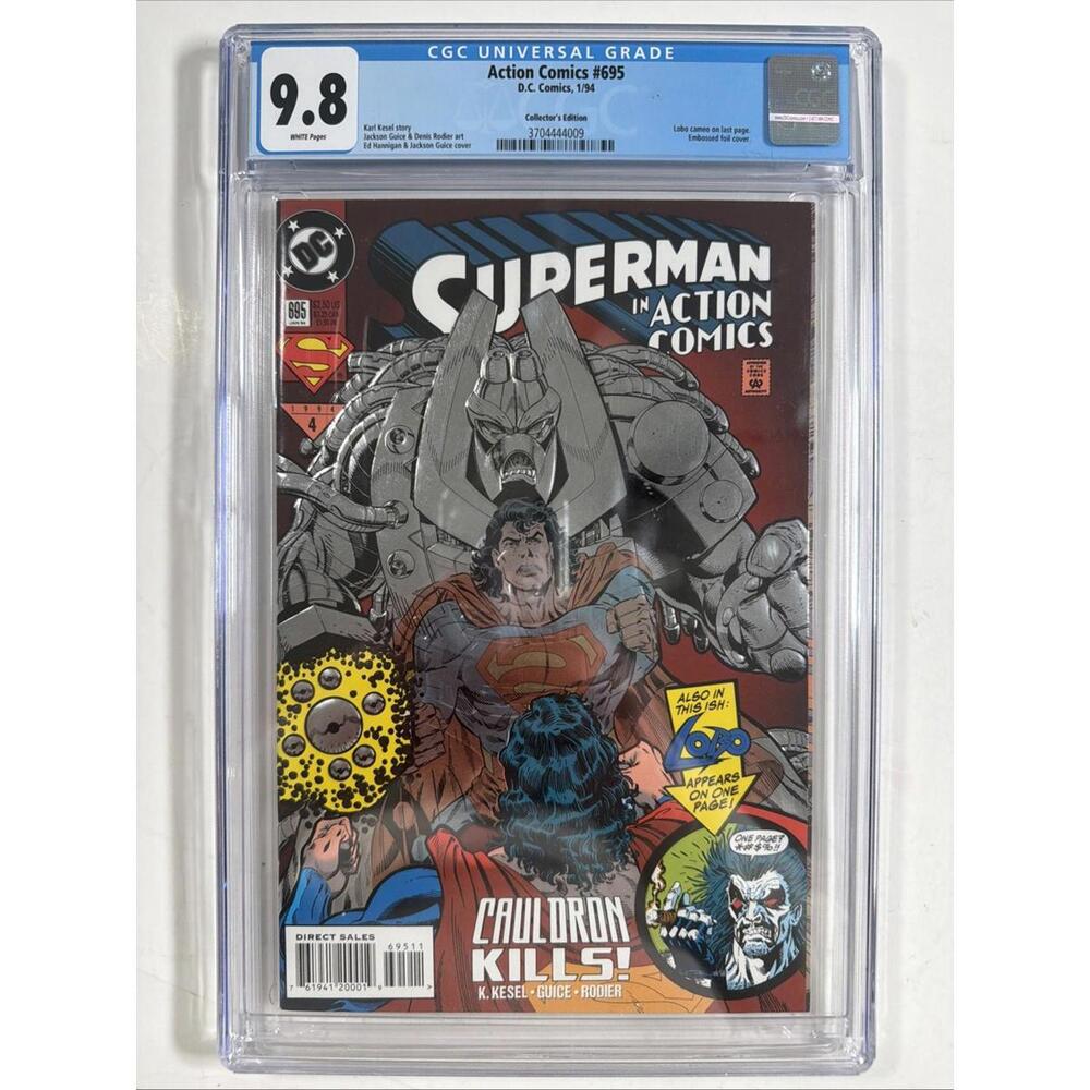Superman In Action Comics #695 Collector’s Edition CGC Grade 9.8 1/94
